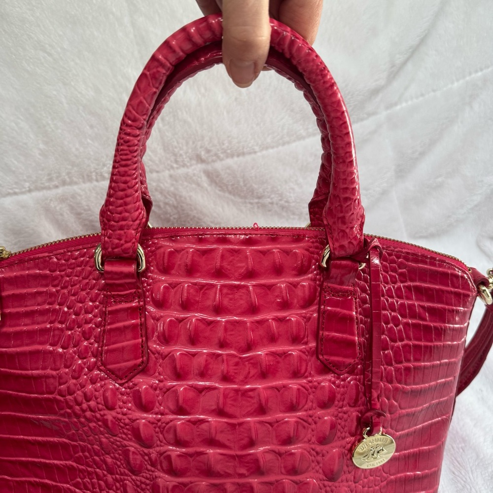 Brahmin Duxbury Satchel Bag Pink/Coral - Picture 15 of 17